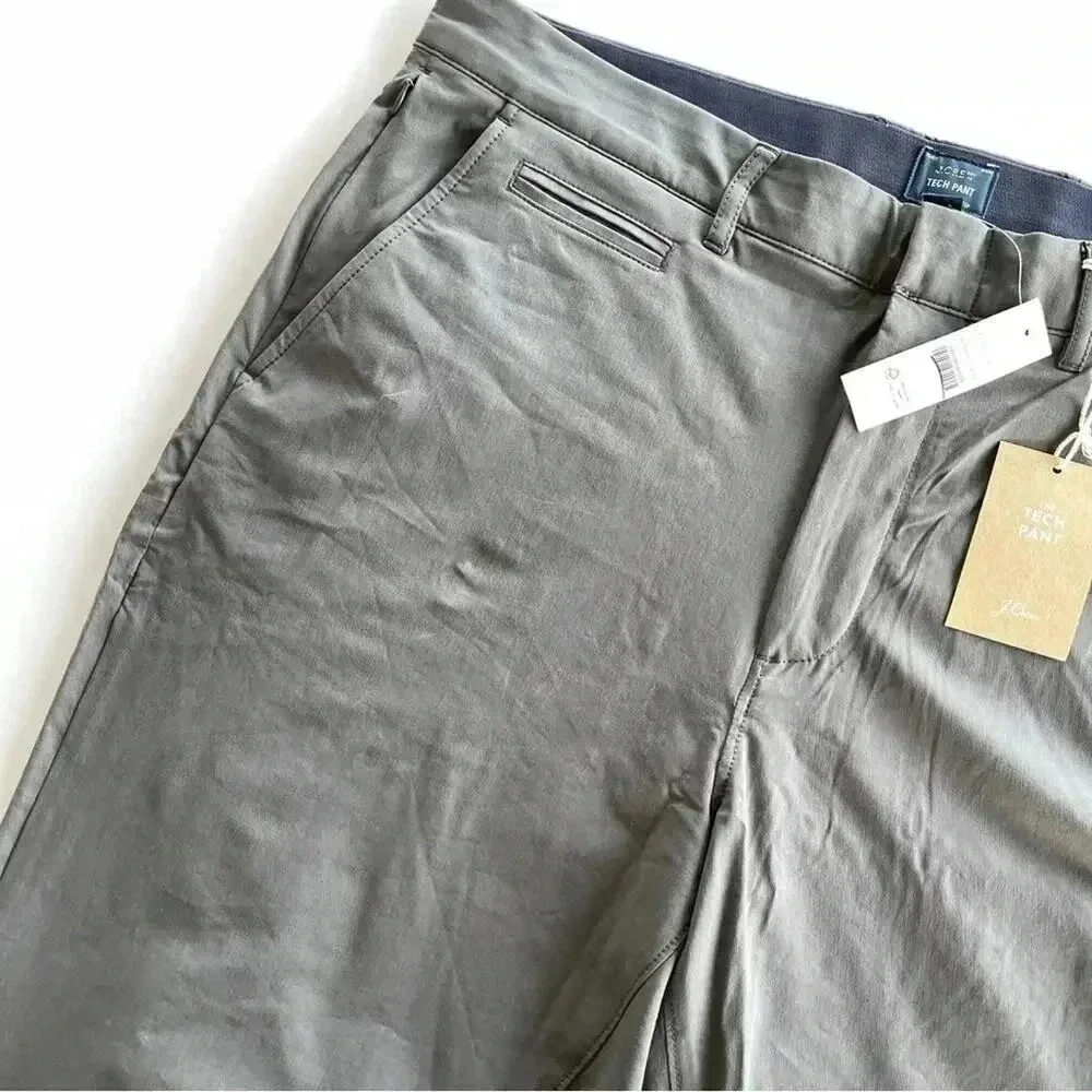 J crew 1040 athletic tapered tech pants Medford coal grey 36x32 NWT